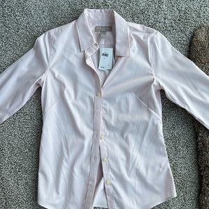 Brand new banana republic pink button down